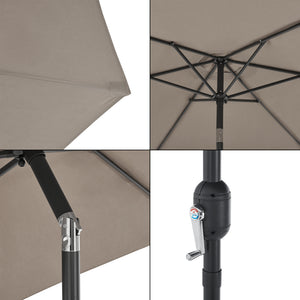 Parasol Altino 270x235 cm stål [casa.pro] select model