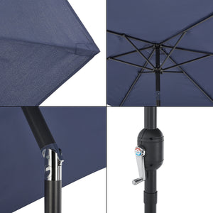 Parasol Altino 270x235 cm stål [casa.pro] select model