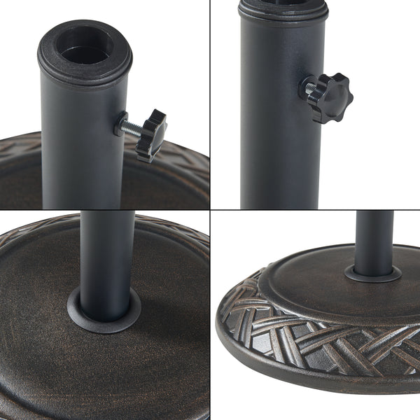Parasolfod Bisegna beton Ø50x7cm 25 kg [casa.pro]