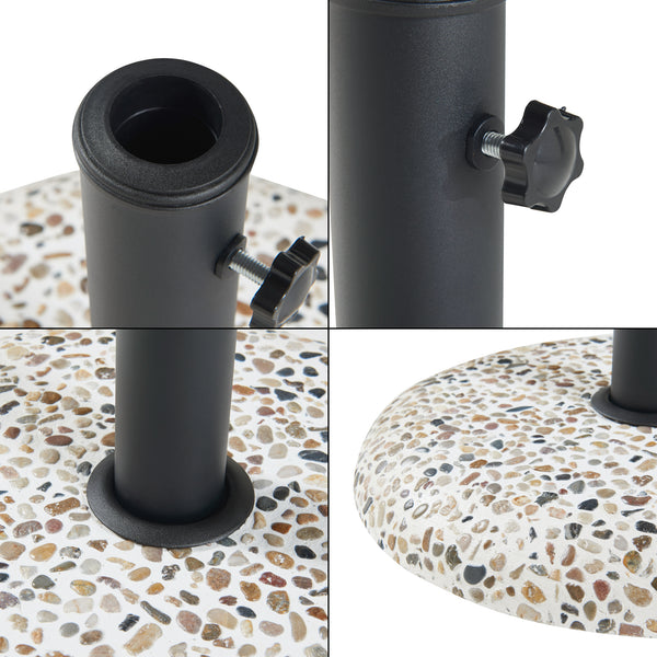 Parasolfod Bitritto beton Ø45x6 cm [casa.pro]