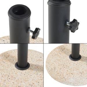 Parasolfod Bitritto beton Ø45x6 cm [casa.pro]