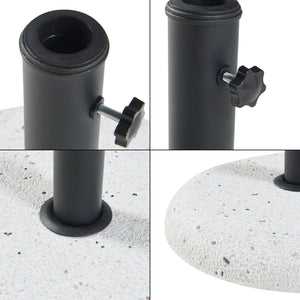 Parasolfod Bitritto beton Ø45x6 cm [casa.pro]