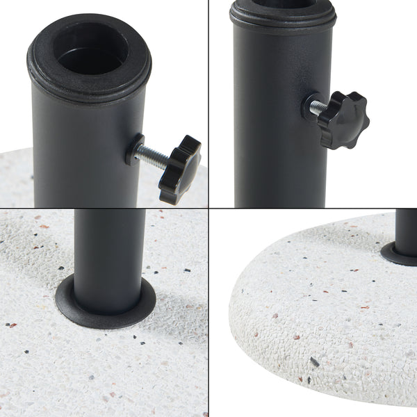 Parasolfod Bitritto beton Ø45x6 cm [casa.pro]