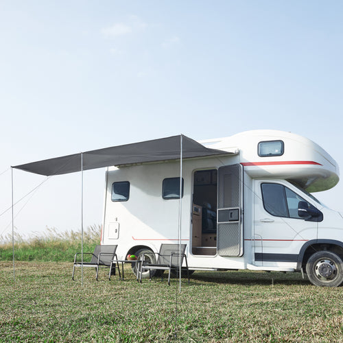 Campingvognsforhæng Beuningen 400x240x235 cm Grå [pro.tec]