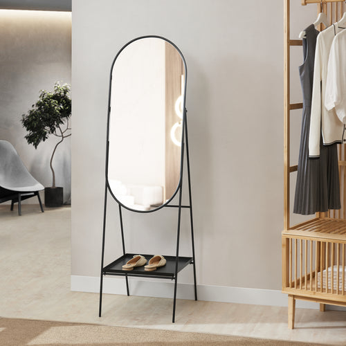 Standsspejl Perano med hylde 160 x 46 cm [en.casa] - premiumXL