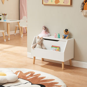 Legetøjskasse Aavanrar 60x30x43 cm Hvid [en.casa] - premiumXL