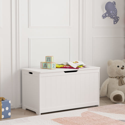 Legetøjskasse Podek 80x40x44,5 cm Hvid [en.casa] - premiumXL
