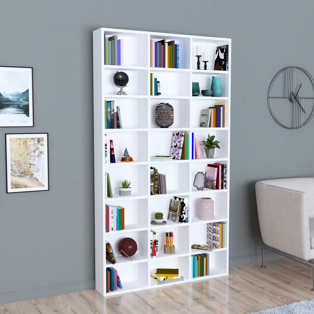 Askvoll bogreol 178x102x16cm Hvid [en.casa].