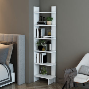 Midtdjurs hvid reol [en.casa].