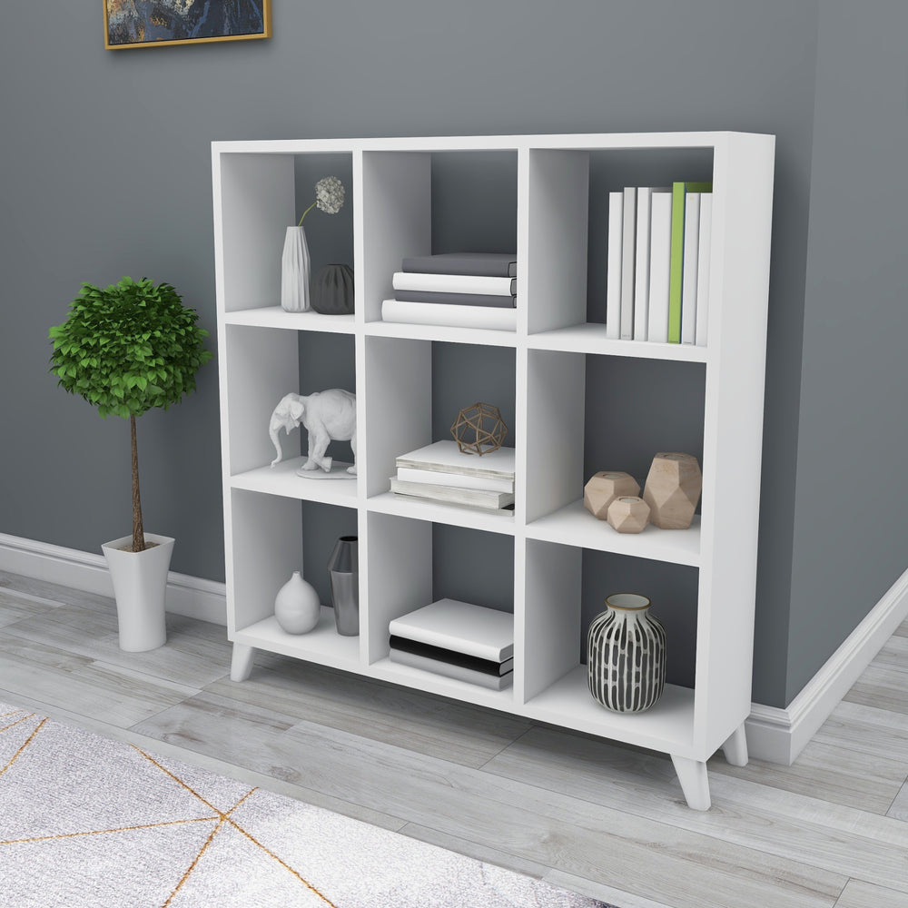 Stående hylde Svedala 88x88x20 cm [en.casa].
