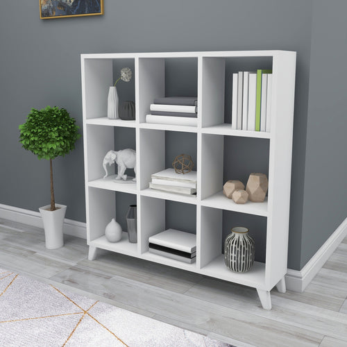 Stående hylde Svedala 88x88x20 cm [en.casa].