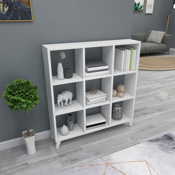 Stående hylde Svedala 88x88x20 cm [en.casa].