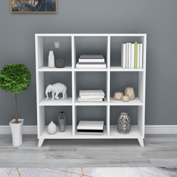 Stående hylde Svedala 88x88x20 cm [en.casa].