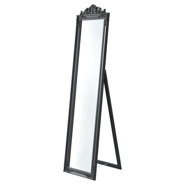  [en.casa] Gulvspejl Arezzo i fuld længde spejl-160x40 cm-eukapyptus-tilt-bar-i forskellige farver 
