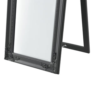  [en.casa] Gulvspejl Arezzo i fuld længde spejl-160x40 cm-eukapyptus-tilt-bar-i forskellige farver 
