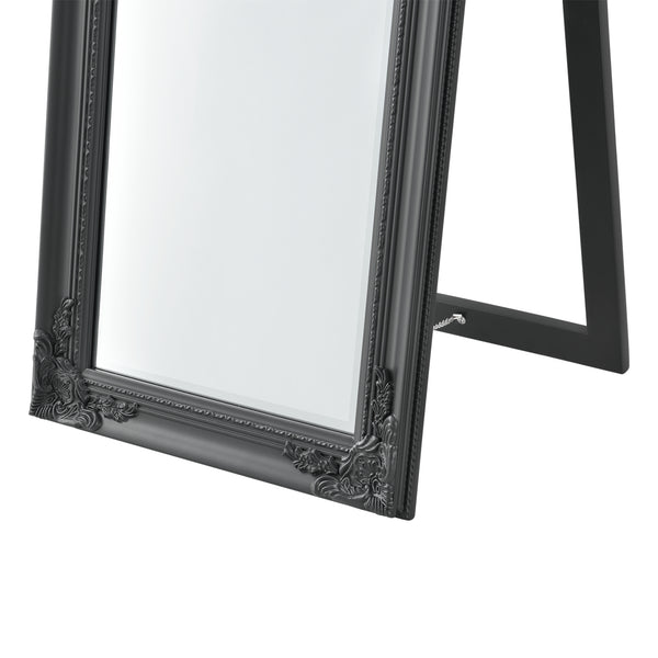 [en.casa] Gulvspejl Arezzo i fuld længde spejl-160x40 cm-eukapyptus-tilt-bar-i forskellige farver 