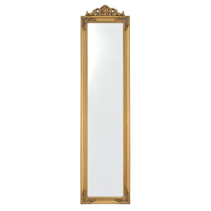  [en.casa] Gulvspejl Arezzo i fuld længde spejl-160x40 cm-eukapyptus-tilt-bar-i forskellige farver 