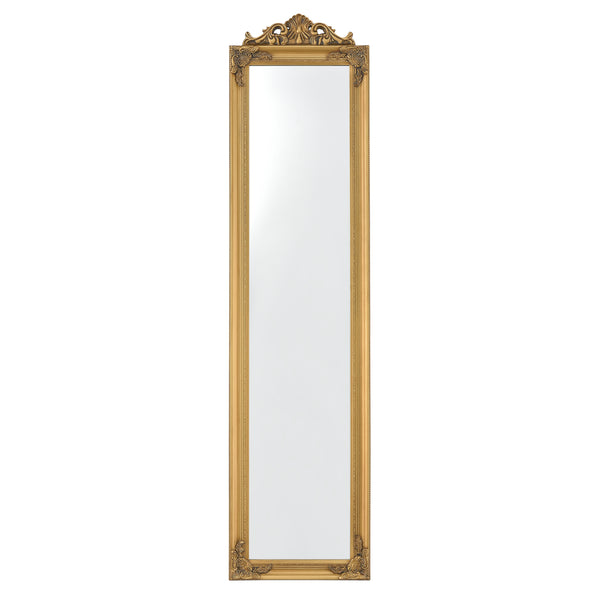  [en.casa] Gulvspejl Arezzo i fuld længde spejl-160x40 cm-eukapyptus-tilt-bar-i forskellige farver 