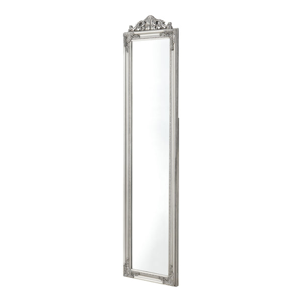  [en.casa] Gulvspejl Arezzo i fuld længde spejl-160x40 cm-eukapyptus-tilt-bar-i forskellige farver 