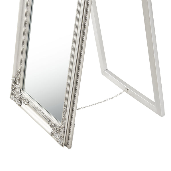  [en.casa] Gulvspejl Arezzo i fuld længde spejl-160x40 cm-eukapyptus-tilt-bar-i forskellige farver 