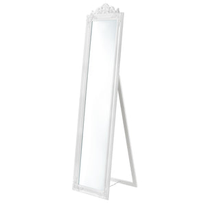  [en.casa] Gulvspejl Arezzo i fuld længde spejl-160x40 cm-eukapyptus-tilt-bar-i forskellige farver 