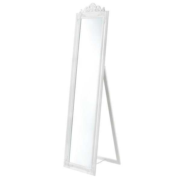  [en.casa] Gulvspejl Arezzo i fuld længde spejl-160x40 cm-eukapyptus-tilt-bar-i forskellige farver 