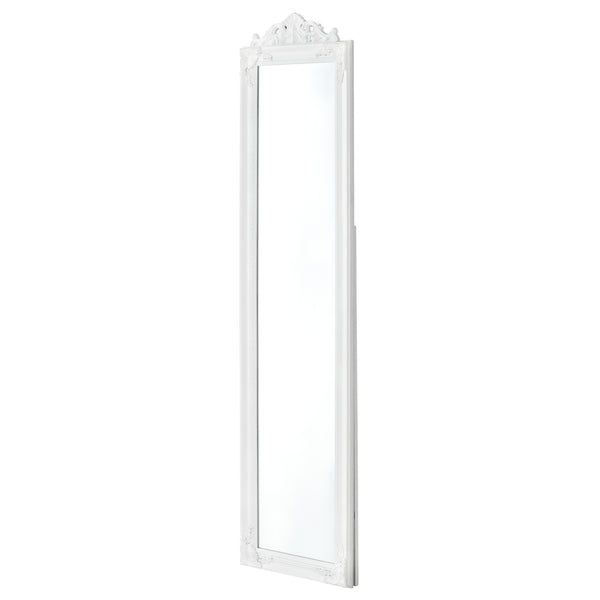  [en.casa] Gulvspejl Arezzo i fuld længde spejl-160x40 cm-eukapyptus-tilt-bar-i forskellige farver 