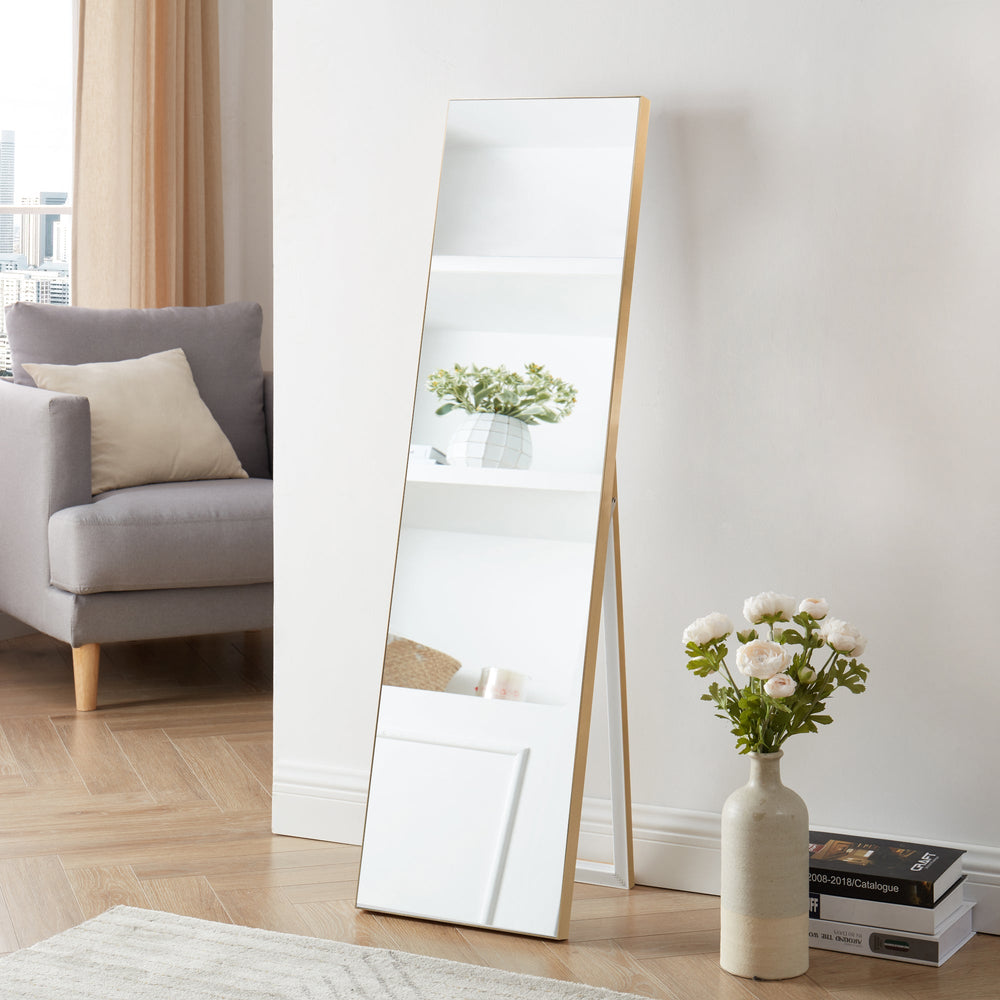 Stående spejl Barletta 150x35 cm vipbart i forskellige farver [en.casa] - premiumXL