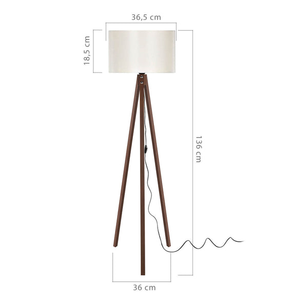 Rochester E27 gulvlampe i forskellige farver [lux.pro].