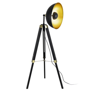 [lux.pro]® Standerlampe Ottawa - 148 cm - Sort / Messing - metal