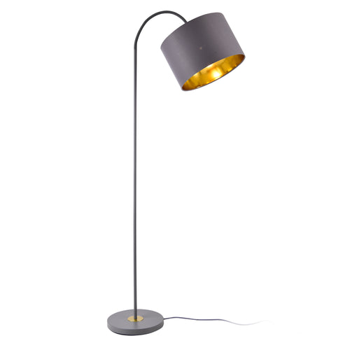 Gulvlampe Toledo 173cm 1xE27 Metal Grå lux.pro - premiumXL
