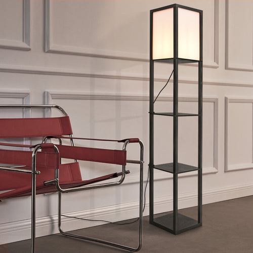 Stapleford gulvlampe med hylde [lux.pro].