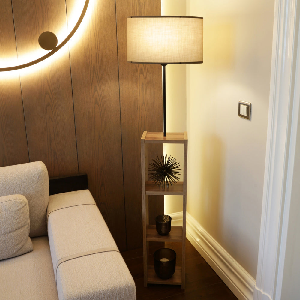 Gulvlampe Redditch Beige [lux.pro] - premiumXL