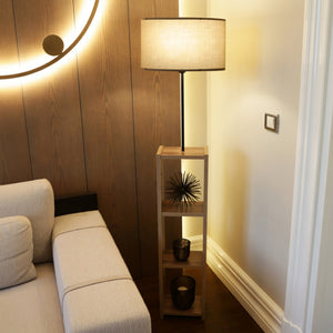 Gulvlampe Redditch Beige [lux.pro] - premiumXL