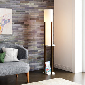 Gulvlampe Gisborne med hylde [lux.pro] - premiumXL