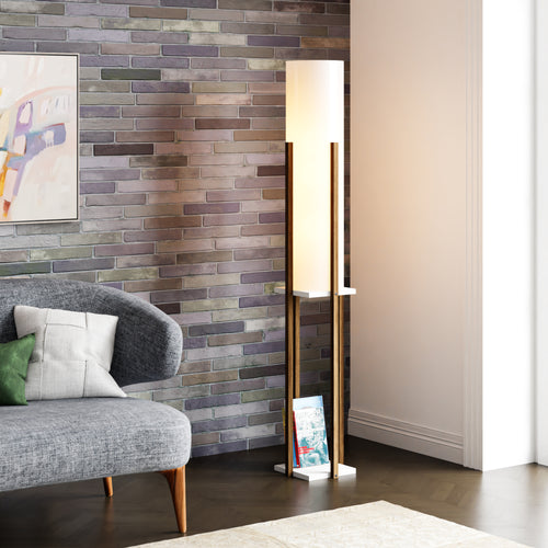Gulvlampe Gisborne med hylde [lux.pro] - premiumXL
