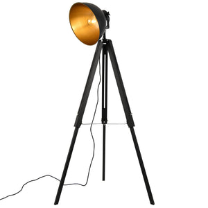 [lux.pro]® Gulvlampe - Passau - 1xE27 - max. 60W - metal -  sort/guld