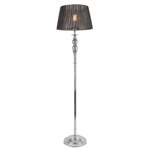 Gulvlampe Lingen 151 cm E27 60W metal krom/grå lux.pro - premiumXL
