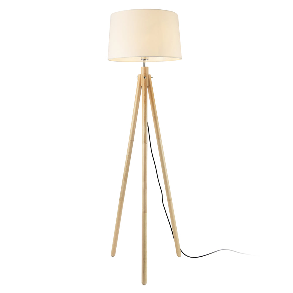 Gulvlampe Tomar 153 cm 1xE27 Max. 60W Hvid lux.pro - premiumXL