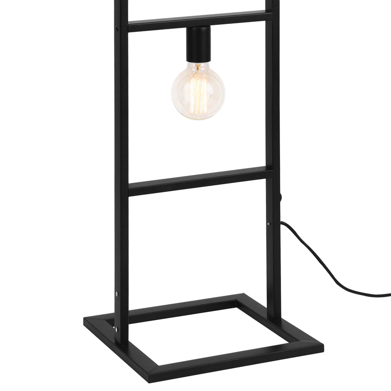 Målskitse  [lux.pro] ® Gulvlampe Plauen-142,5x31x31cm-metal-230V-50Hz- 4xE27,max.60W-i forskellige farver
