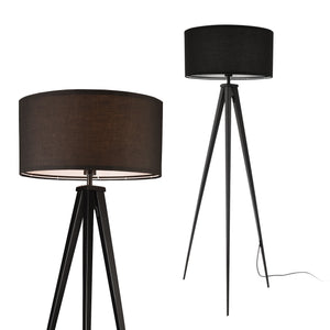 [lux.pro]® Gulvlampe Faro - 1xE27 - max60W - metal - tekstil - i forskellige farver
