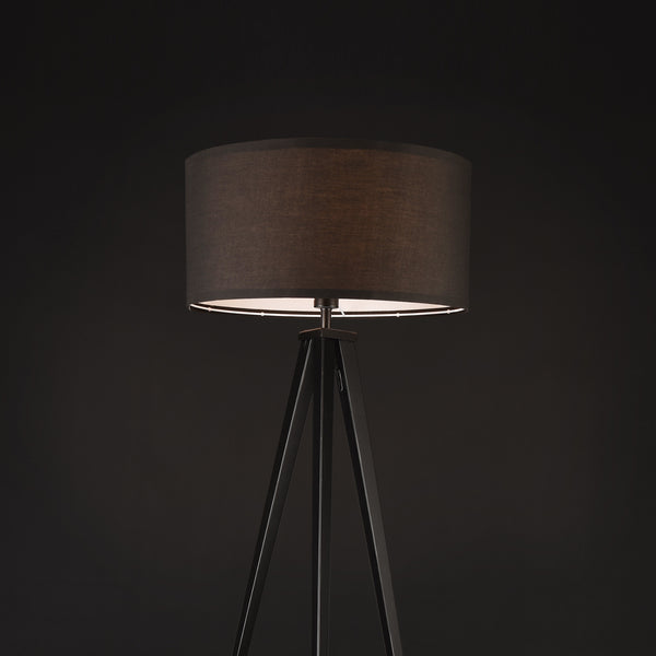 [lux.pro]® Gulvlampe Faro - 1xE27 - max60W - metal - tekstil - i forskellige farver