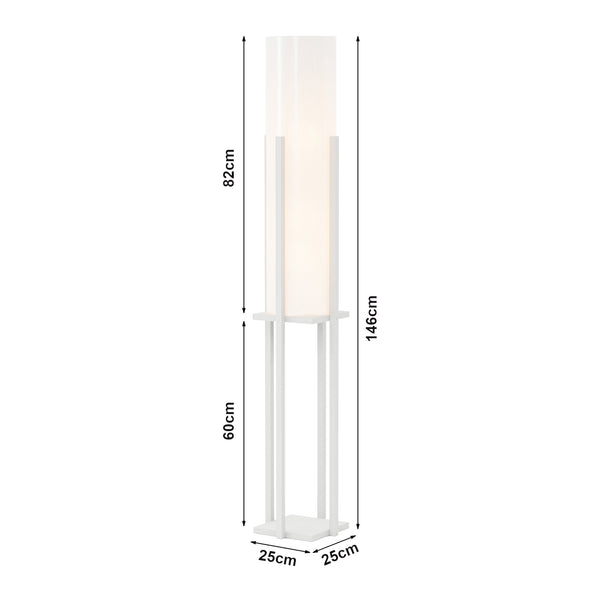 Gulvlampe Gisborne med hylde i forskellige farver. farver [lux.pro]
