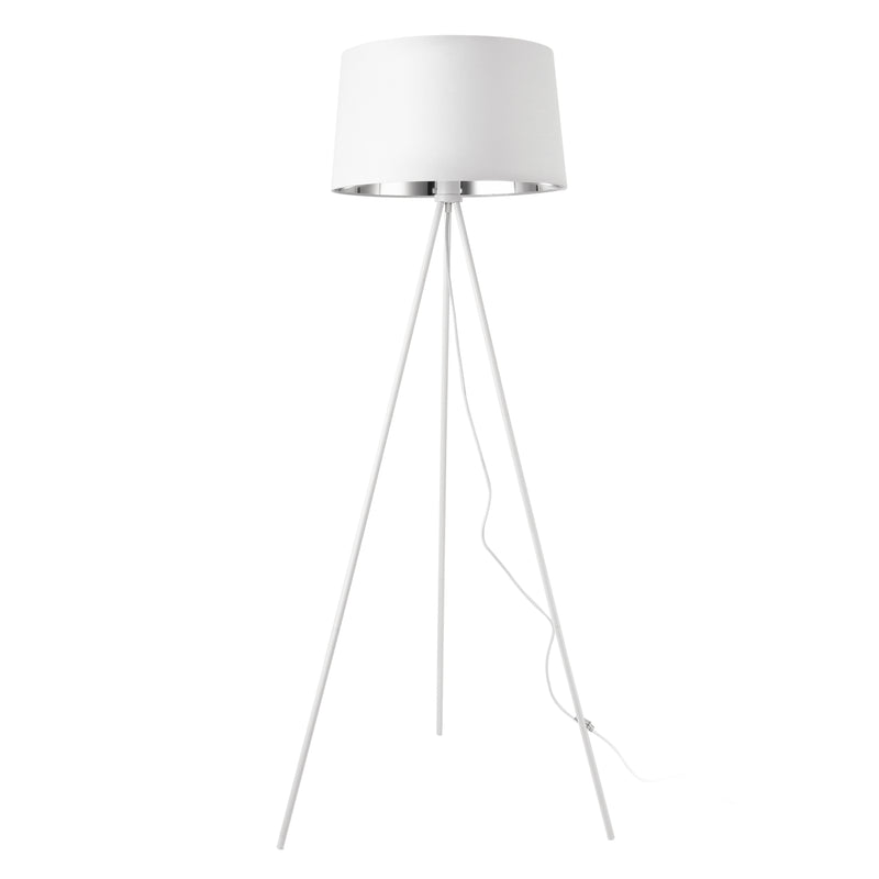 Målskitse [lux.pro]® Gulvlampe Manchester-lampskærm: Ø45cm-höjd:150cm-metal-tekstil-1xE27, max.60-i forskellige farver 