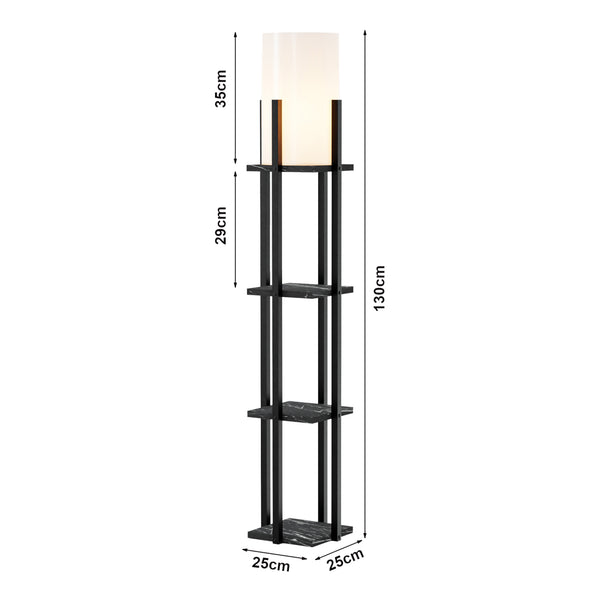 Stourbridge gulvlampe med hylder i forskellige farver. farver [lux.pro]