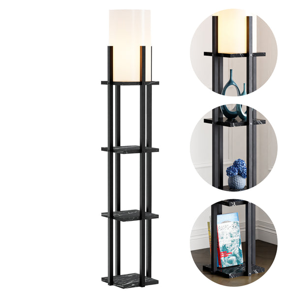 Stourbridge gulvlampe med hylder i forskellige farver. farver [lux.pro]