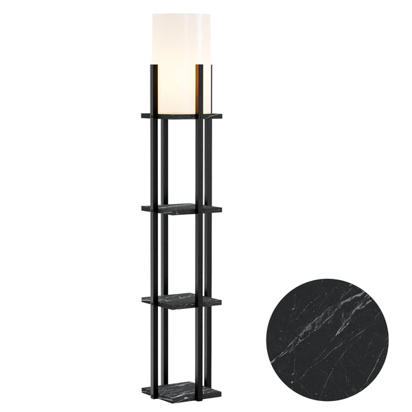 Stourbridge gulvlampe med hylder i forskellige farver. farver [lux.pro]