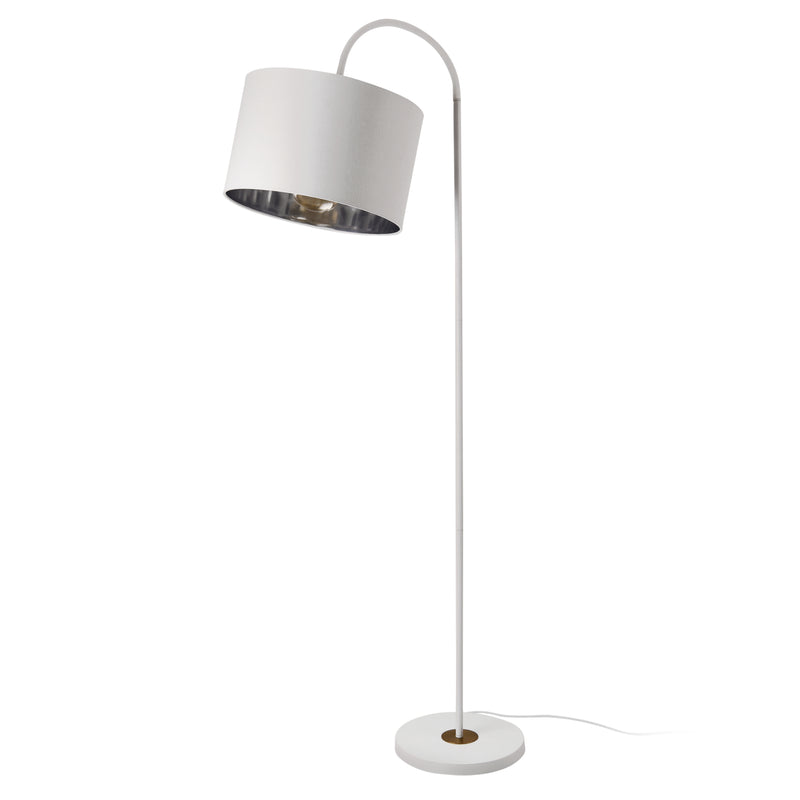 Målskitse [lux.pro]® Gulvlampe Toledo - 1xE27 - max60W - metal - tekstil - i forskellige farver