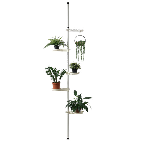 Plantehylde 110 - 305 cm teleskop blomsterreol [en.casa] - premiumXL