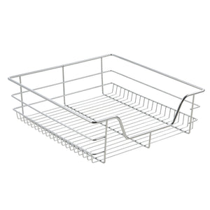[en.casa] ® Trådkæbe med teleskopiske udtrækningsskinner sæt 2-forkromet metal-sølv-maks. belastning 20 kg-vælg model 